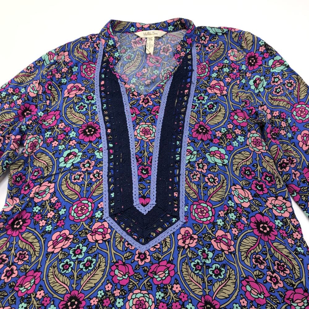 Matilda Jane XS Thoughts And Dreams Crochet Floral Women's Dress 23607D
